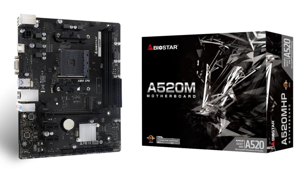 Emaplaat|BIOSTAR|AMD A520|SAM4|Micro-ATX|Memory DDR4|Memory slots 2|2xP&...