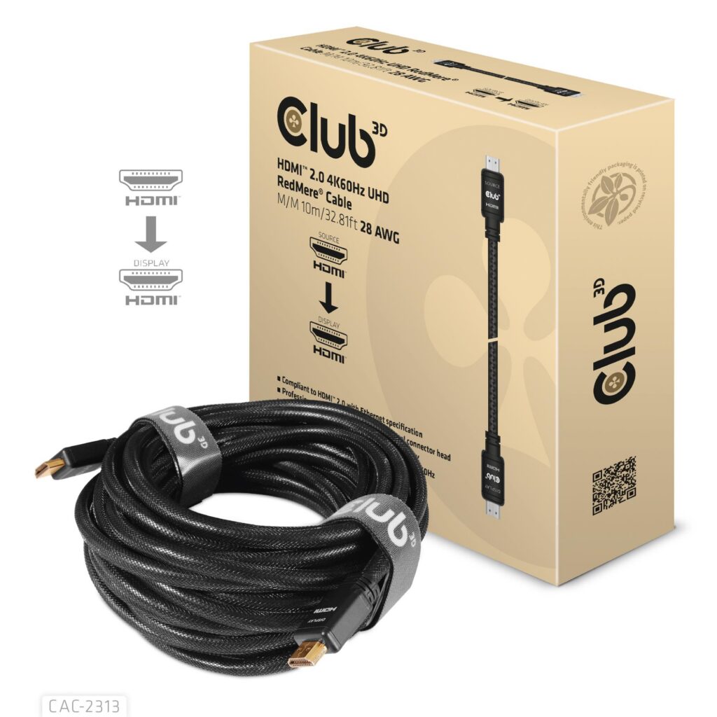 KAABEL HDMI TO HDMI 10M/M/M CAC-2313 CLUB3D