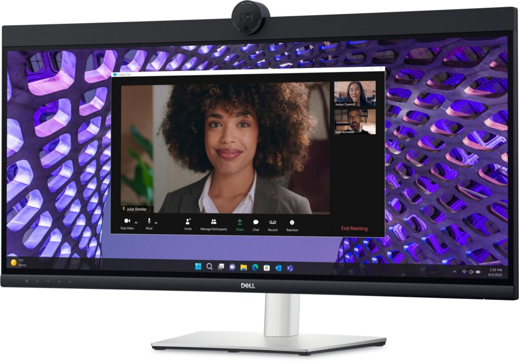 LCD Monitor|DELL|P3424WEB|34″|Curved/21 : 9|Panel IPS|3440×1440|21:9|60Hz|5 ms|Speakers|Camera 4MP|Swivel|Height adjustable|Tilt|210-BFOB