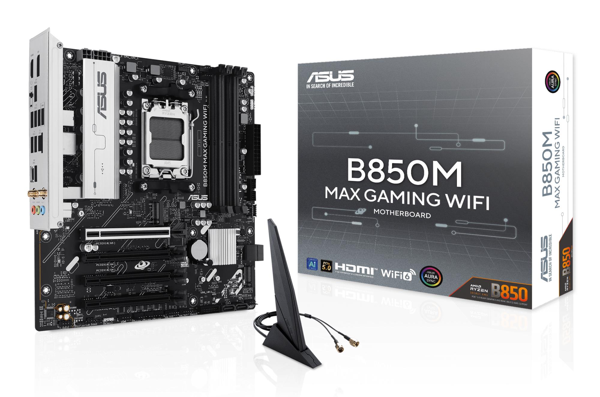 Emaplaat|ASUS|AMD B850|SAM5|Micro-ATX|Memory DDR5|Memory slots 4|3xPCI-&...
