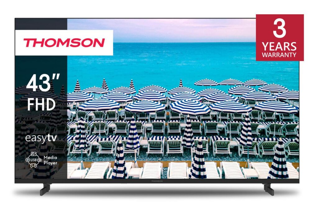 Televiisor|THOMSON|43 “|4K Ultra HD|1920 x 1080 pixels|Flat|16:9|L...