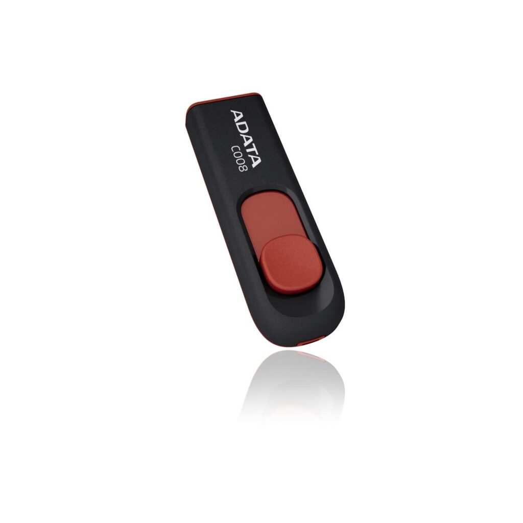 MÄLUPULK FLASH USB2 32GB/BLACK/RED AC008-32G-RKD A-DATA