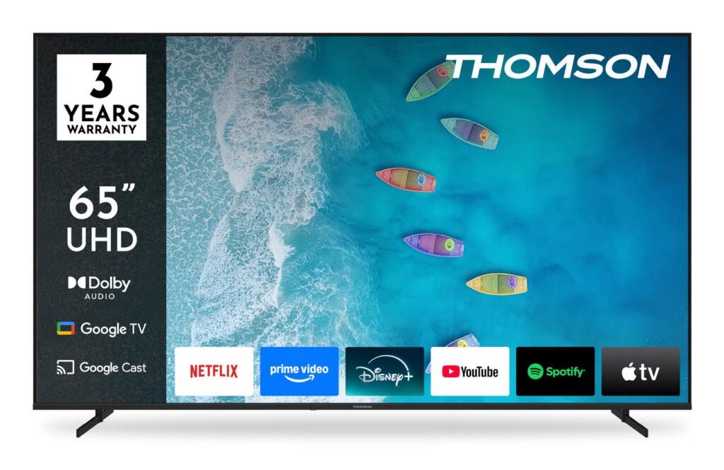 Televiisor|THOMSON|65 “|4K Ultra HD|3840 x 2160 pixels|Flat|16:9|L...