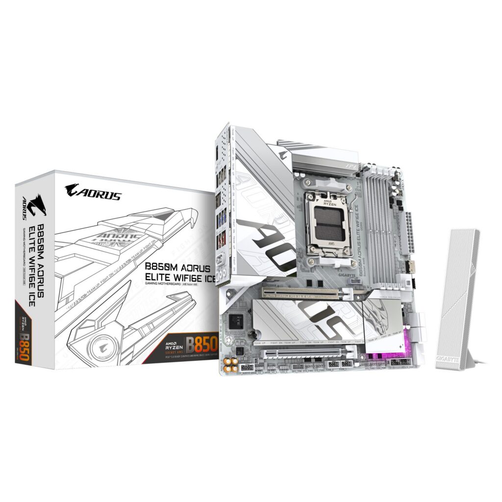 Emaplaat|GIGABYTE|AMD B850|SAM5|Micro-ATX|Memory DDR5|Memory slots 4|B8&...