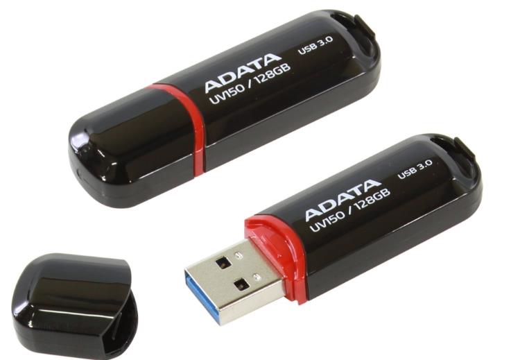 MÄLUPULK FLASH USB3 128GB/BLACK AUV150-128G-RBK ADATA