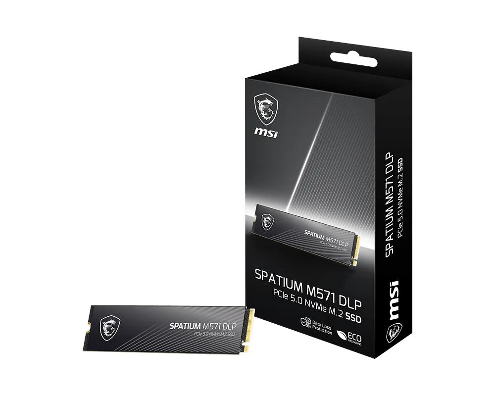 SSD|MSI|1400xTBW rating|MTBF 1500000 h|Read speed 14500 MB/s|Write speed...
