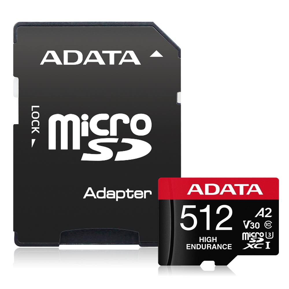 MÄLUKAART SDXC 512GB W/AD./AUSDX512GUI3V30SHA2-RA1 ADATA