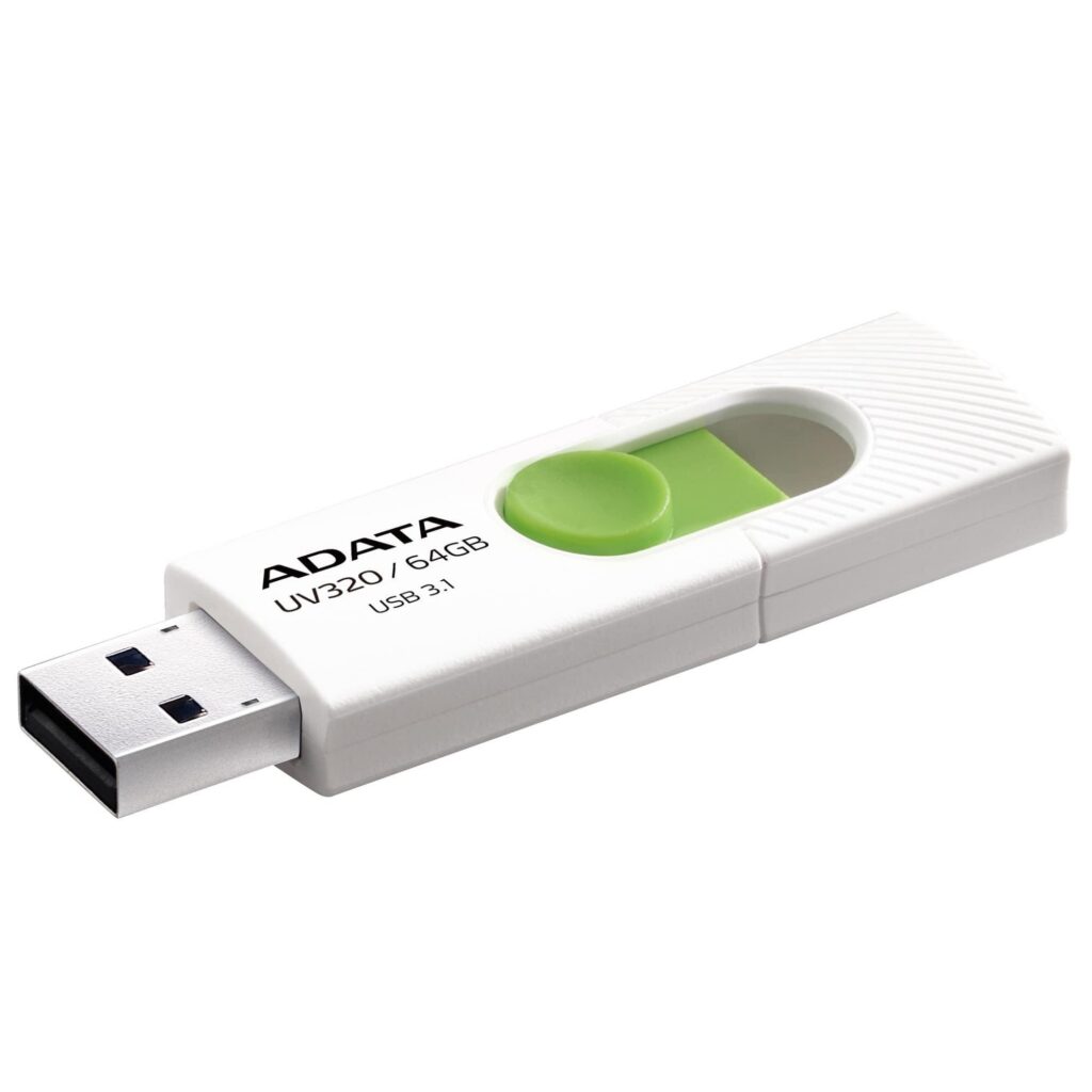 MÄLUPULK FLASH USB3.1 64GB/WHITE AUV320-64G-RWHGN ADATA