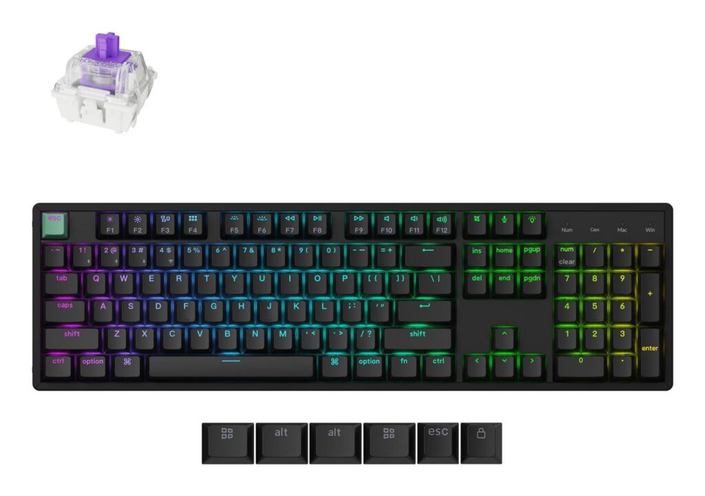 Klaviatuur WRL K10 HE/BLACK K10H-J1 KEYCHRON