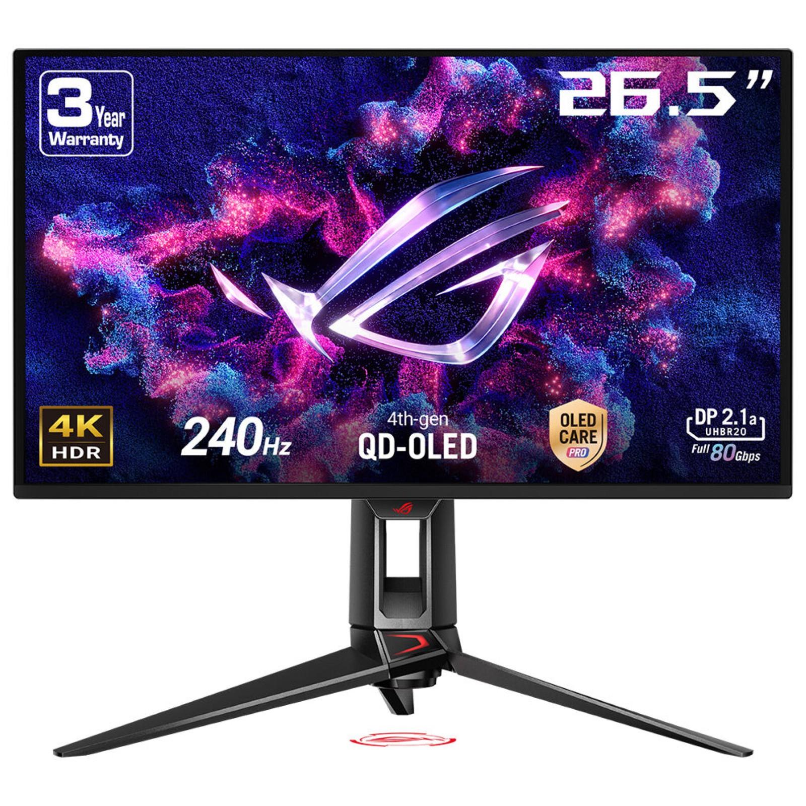Monitor|ASUS|26.5 “|3840 x 2160 pixels|4K Ultra HD|Native aspect r...