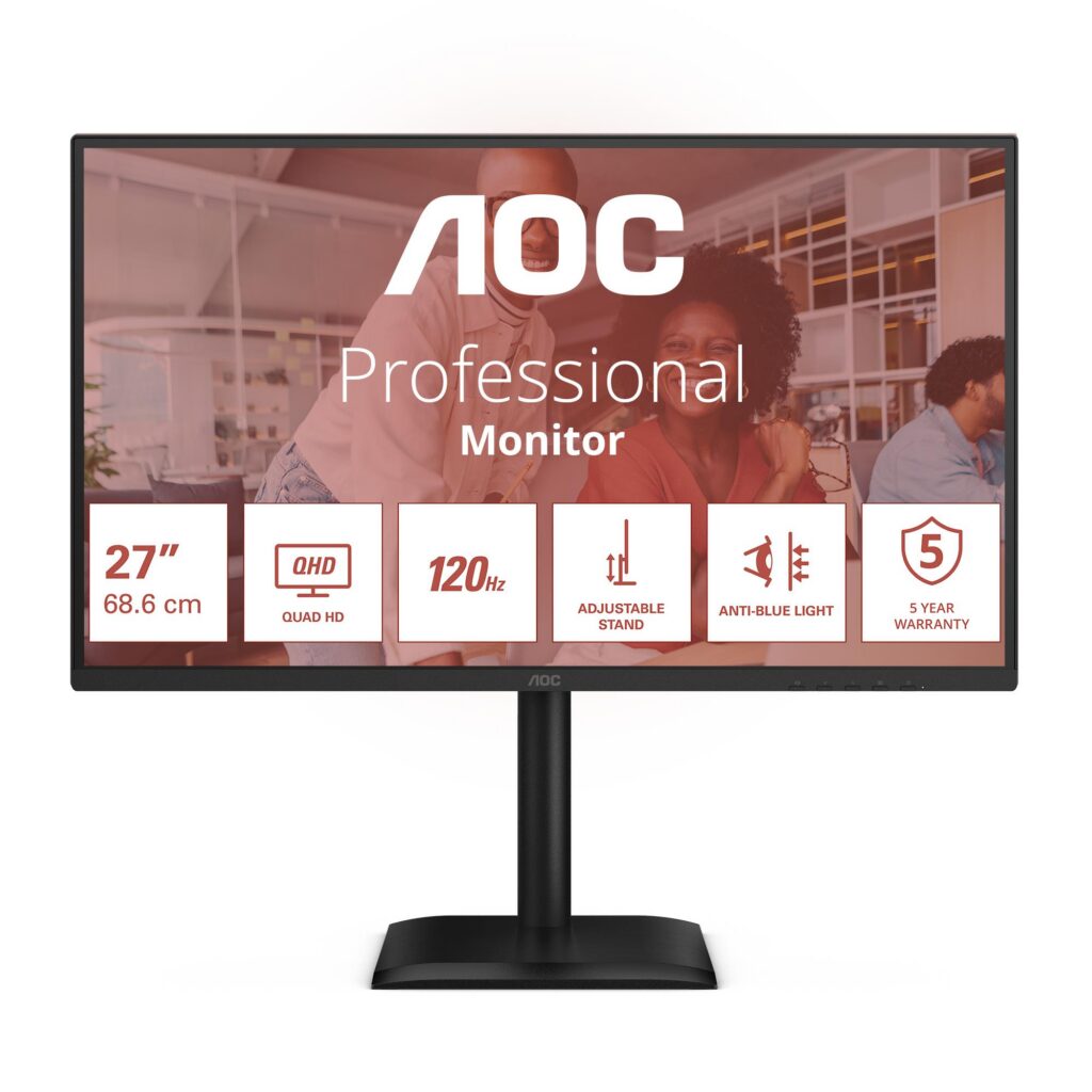 LCD Monitor|AOC|27 “|2560 x 1440 pixels|Quad HD|Native aspect rati...