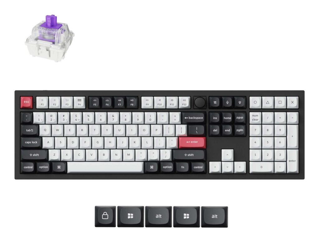 Klaviatuur WRL Q6 HE RGB/AUTOBON BLACK Q6H-M1 KEYCHRON