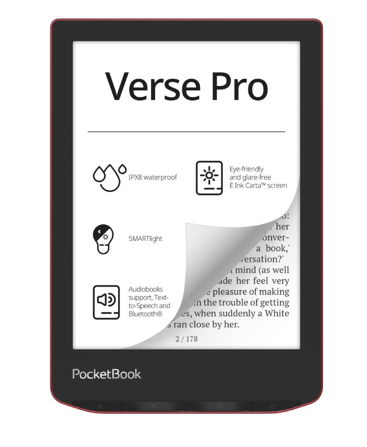 E-Reader|POCKETBOOK|Verse Pro|6″|1072×1448|1xUSB-C|Juhtmevaba...