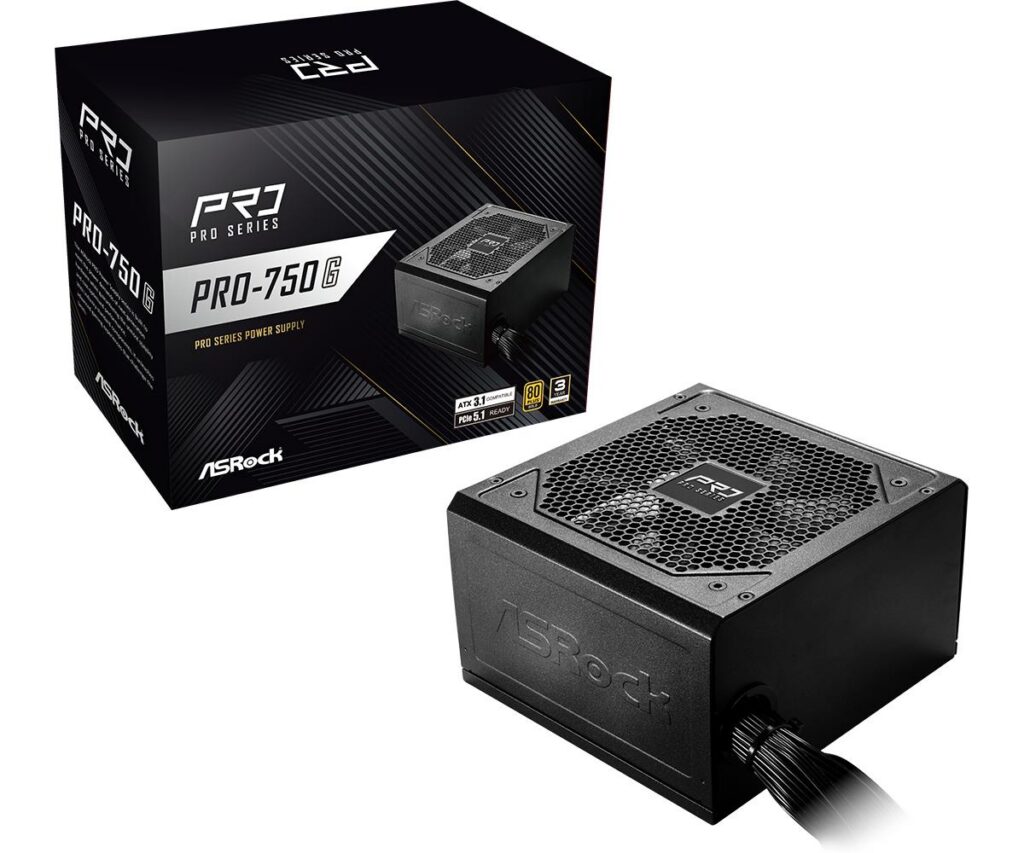 Toiteplokk|ASROCK|ATX|PC|100 – 240 V|750 W|PRO-750G