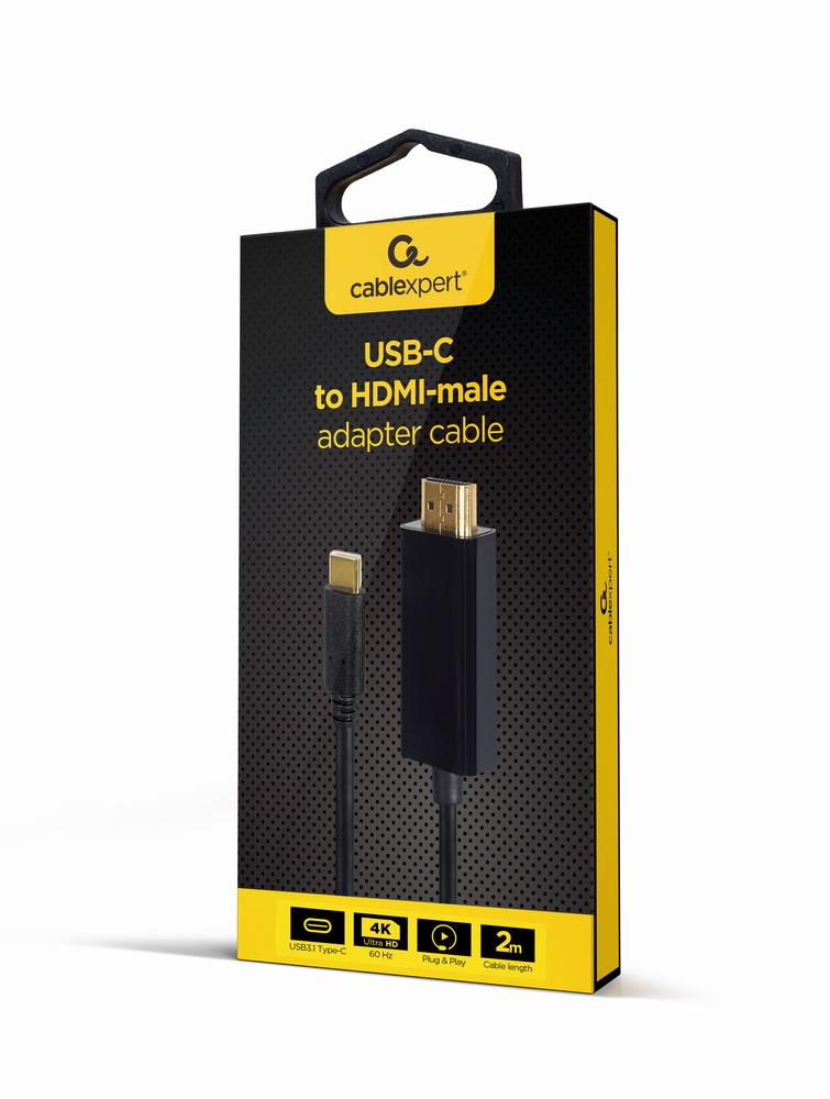 KAABEL USB-C TO HDMI 2M/A-CM-HDMIM-02 GEMBIRD