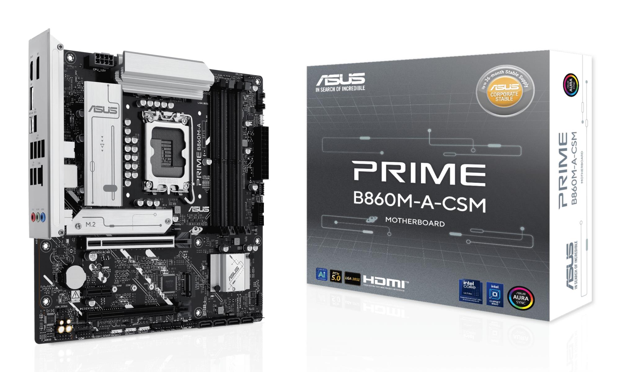 Emaplaat|ASUS|Intel B860 Express|LGA1851|Micro-ATX|Memory DDR5|Memory s&...