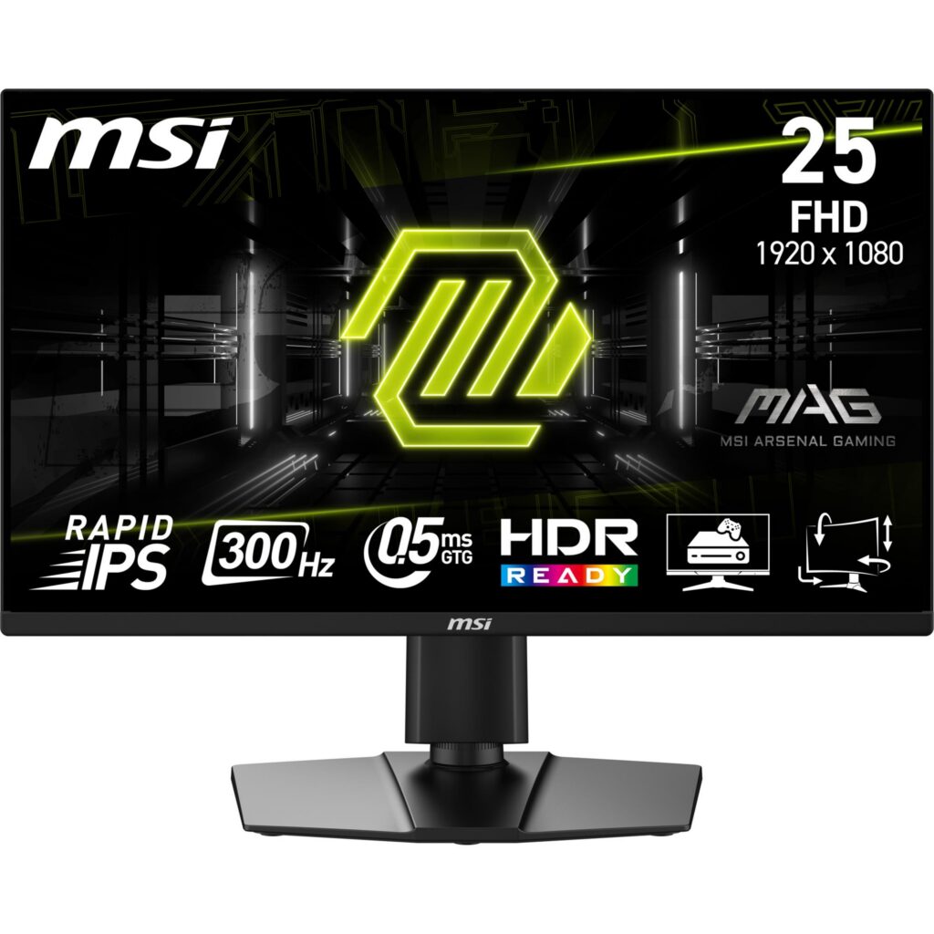 LCD Monitor|MSI|MAG 255PXF|24.5″|Mänguri|Matte|Panel IPS|1920×...