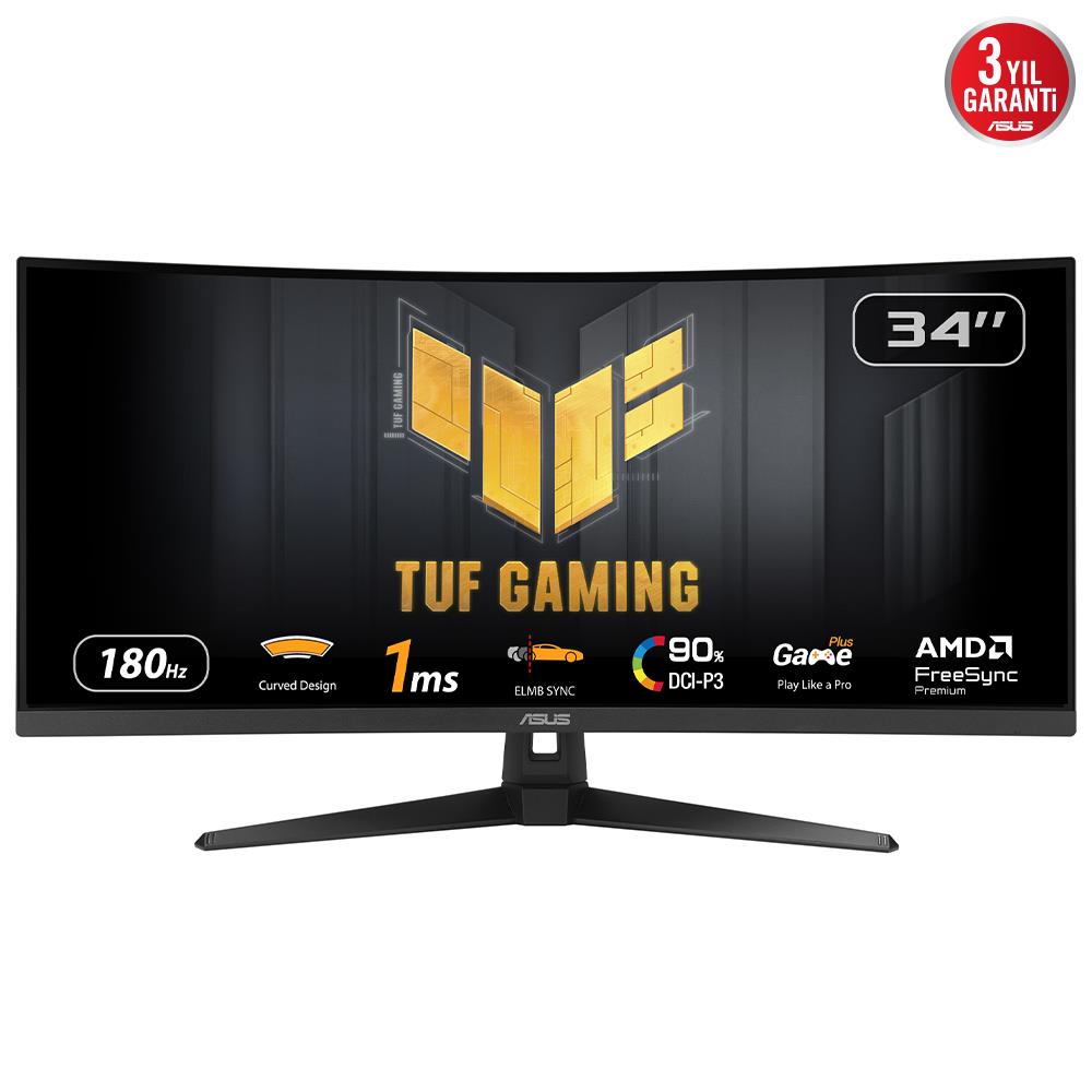 LCD Monitor|ASUS|TUF Mänguri VG34VQ3B|34″|Mänguri/Curved|Panel VA|...