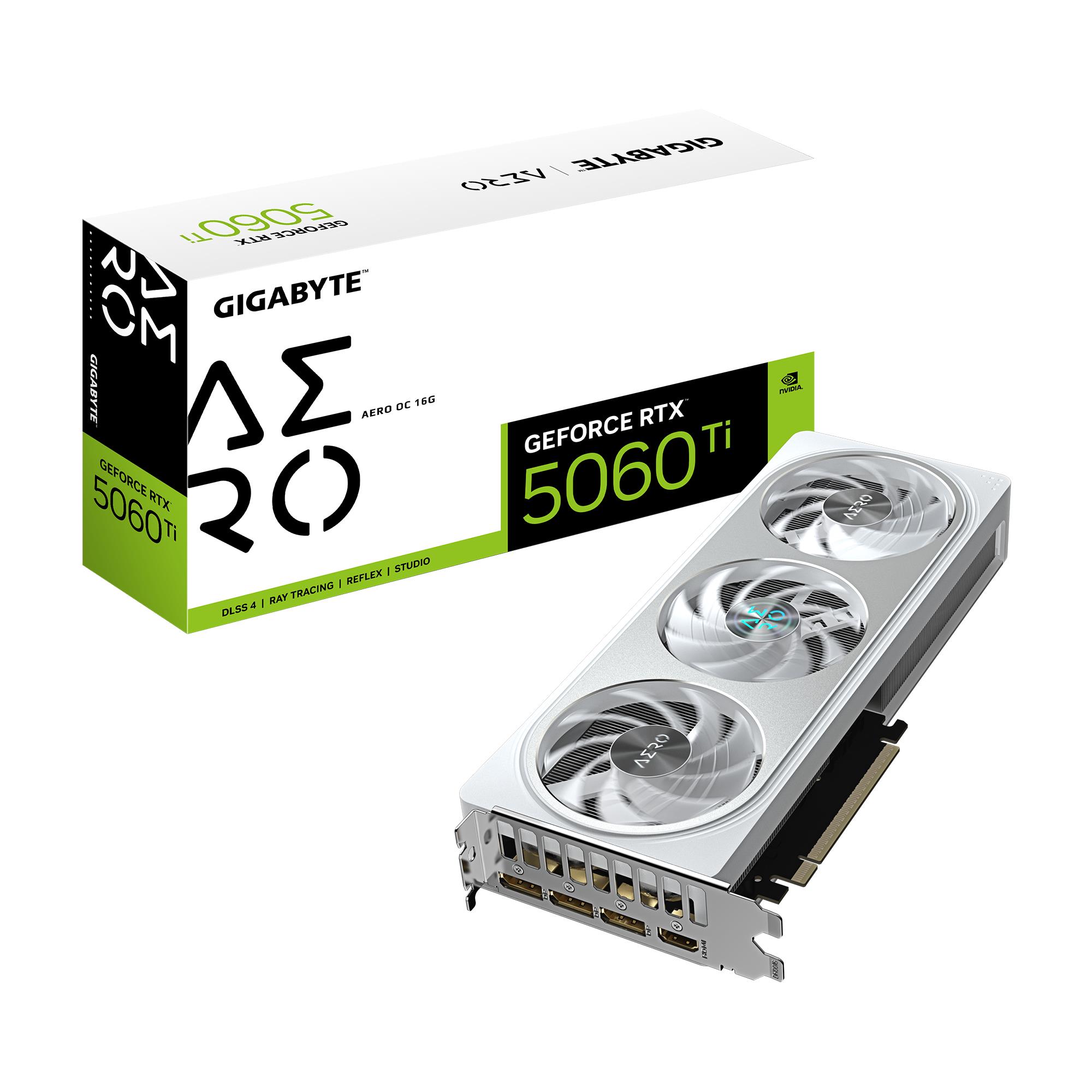 Videokaart|GIGABYTE|NVIDIA GeForce RTX 5060 Ti|16 GB|GDDR7|128 bit|PC...