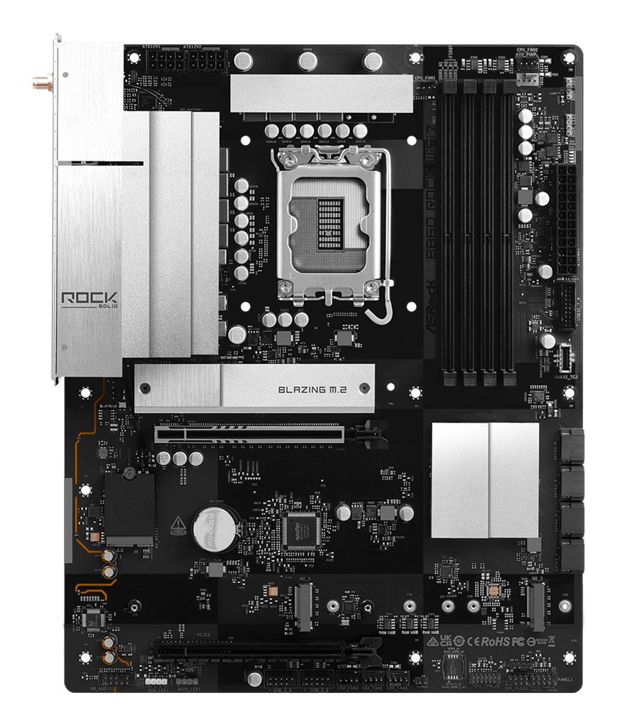 Emaplaat|ASROCK|B860 Rock WiFi 7|Intel B860|LGA 1851 (Socket V1)|ATX|RA&...