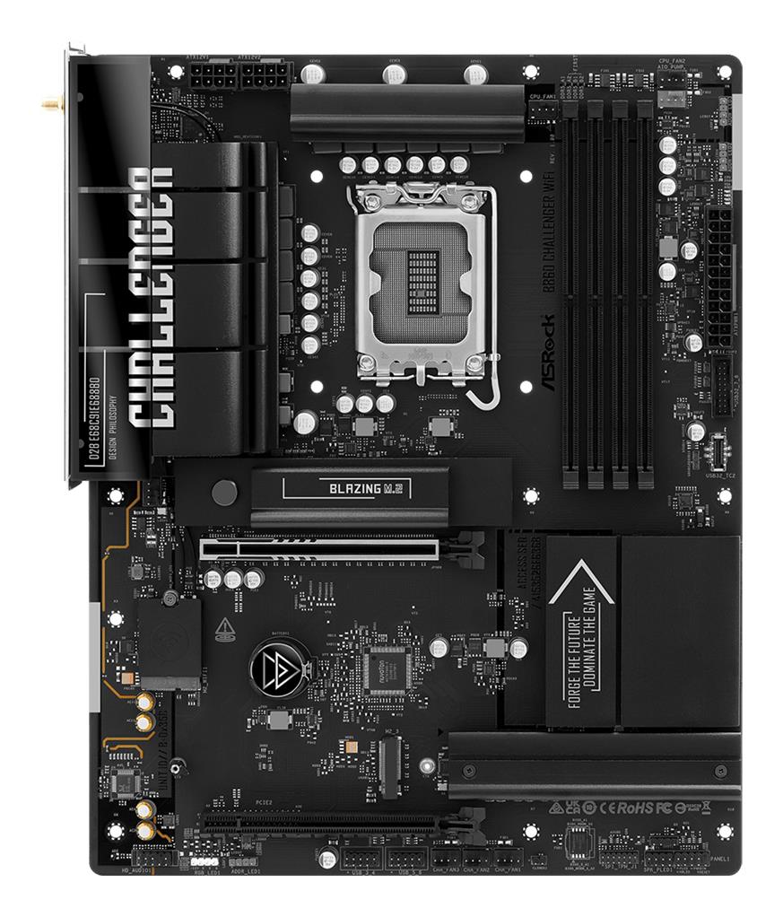 Emaplaat|ASROCK|Intel B860|LGA 1851 (Socket V1)|ATX|RAM DDR5-SDRAM|4xSl&...