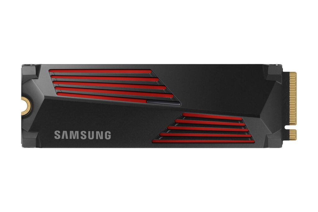 SSD|SAMSUNG|990 PRO with Heatsink|4TB|M.2|PCIe Gen4|NVMe|TLC|Write speed...