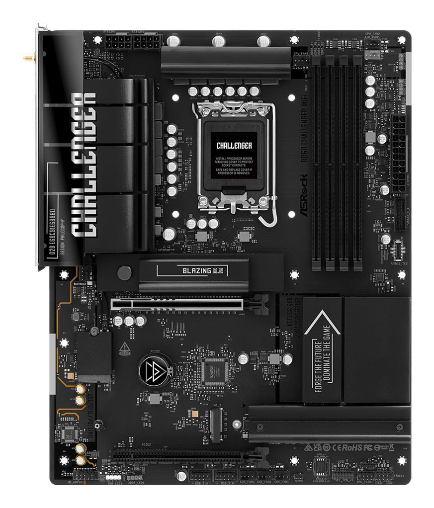 Emaplaat|ASROCK|Intel B860|LGA 1851 (Socket V1)|ATX|RAM DDR5-SDRAM|4xSl&...