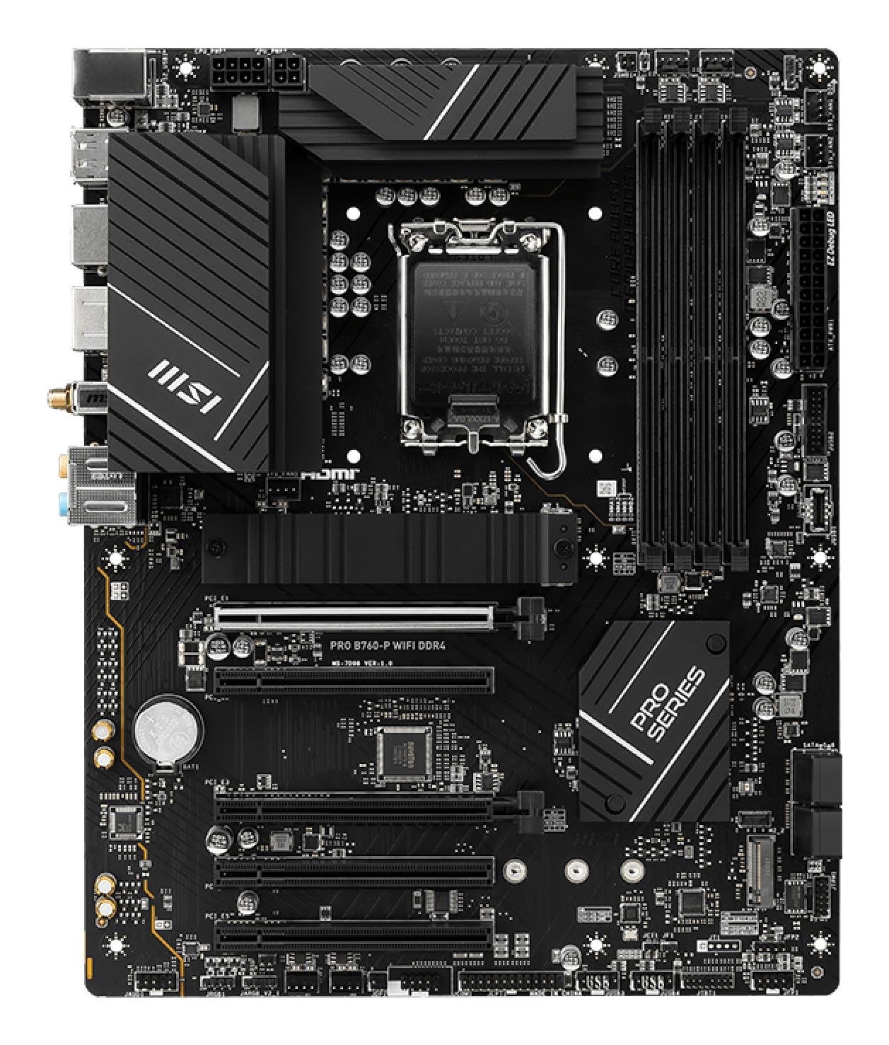 Emaplaat|MSI|Intel B760 Express|LGA1700|ATX|Memory DDR4|Memory slots 4|&...