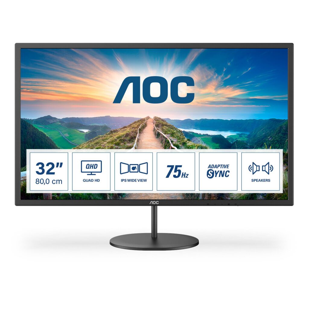 LCD Monitor|AOC|Q32V4|31.5″|Business|Panel IPS|2560×1440|16:9...