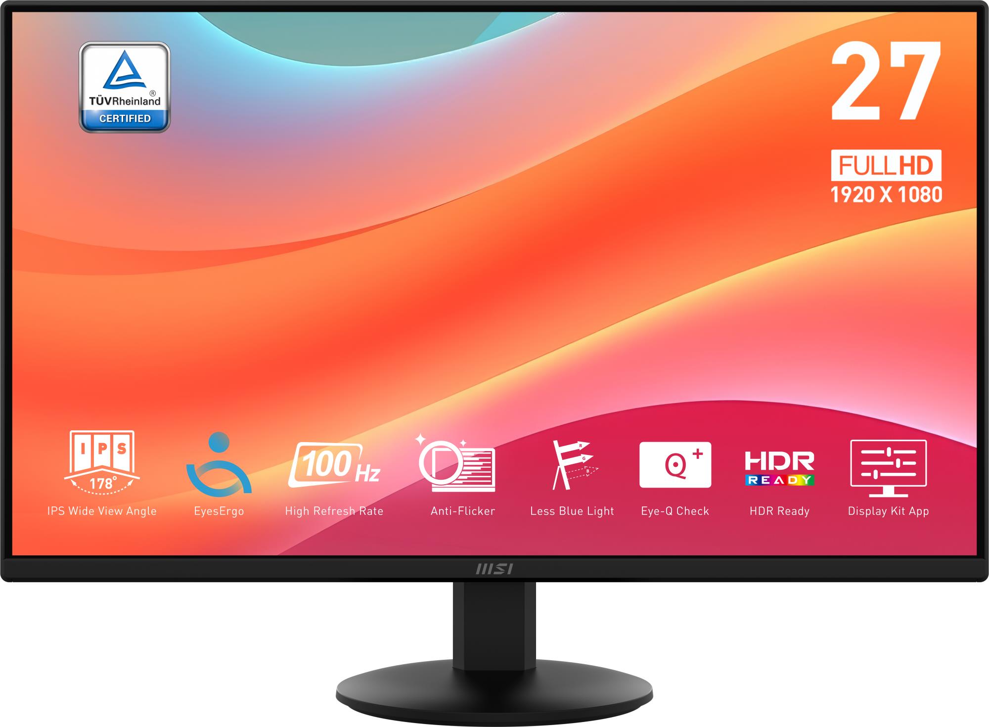LCD Monitor|MSI|PRO MP272L|27″|Business|Matte|Panel IPS|1920×...