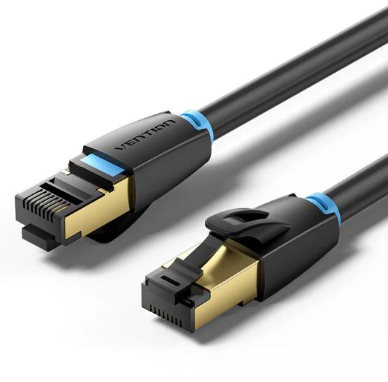 PATCH KAABEL CAT.8 SFTP/10M BLACK IKABL VENTION