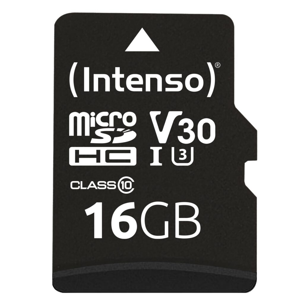 MÄLUKAART SDHC 16GB C10/W/ADAPTER 3433470 INTENSO