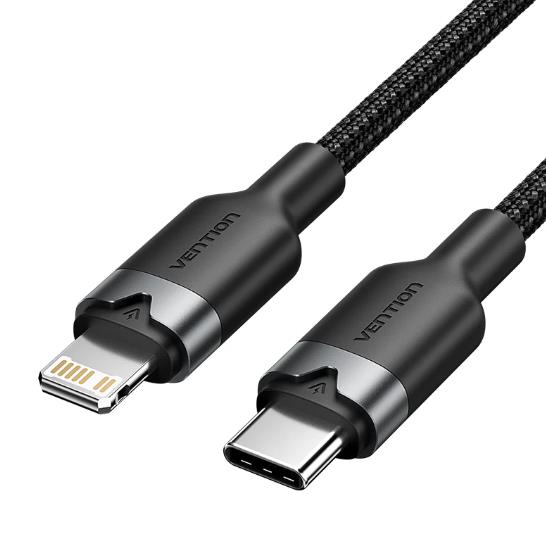 KAABEL USB-C TO LIGHTNING/2M BLACK LALBH VENTION