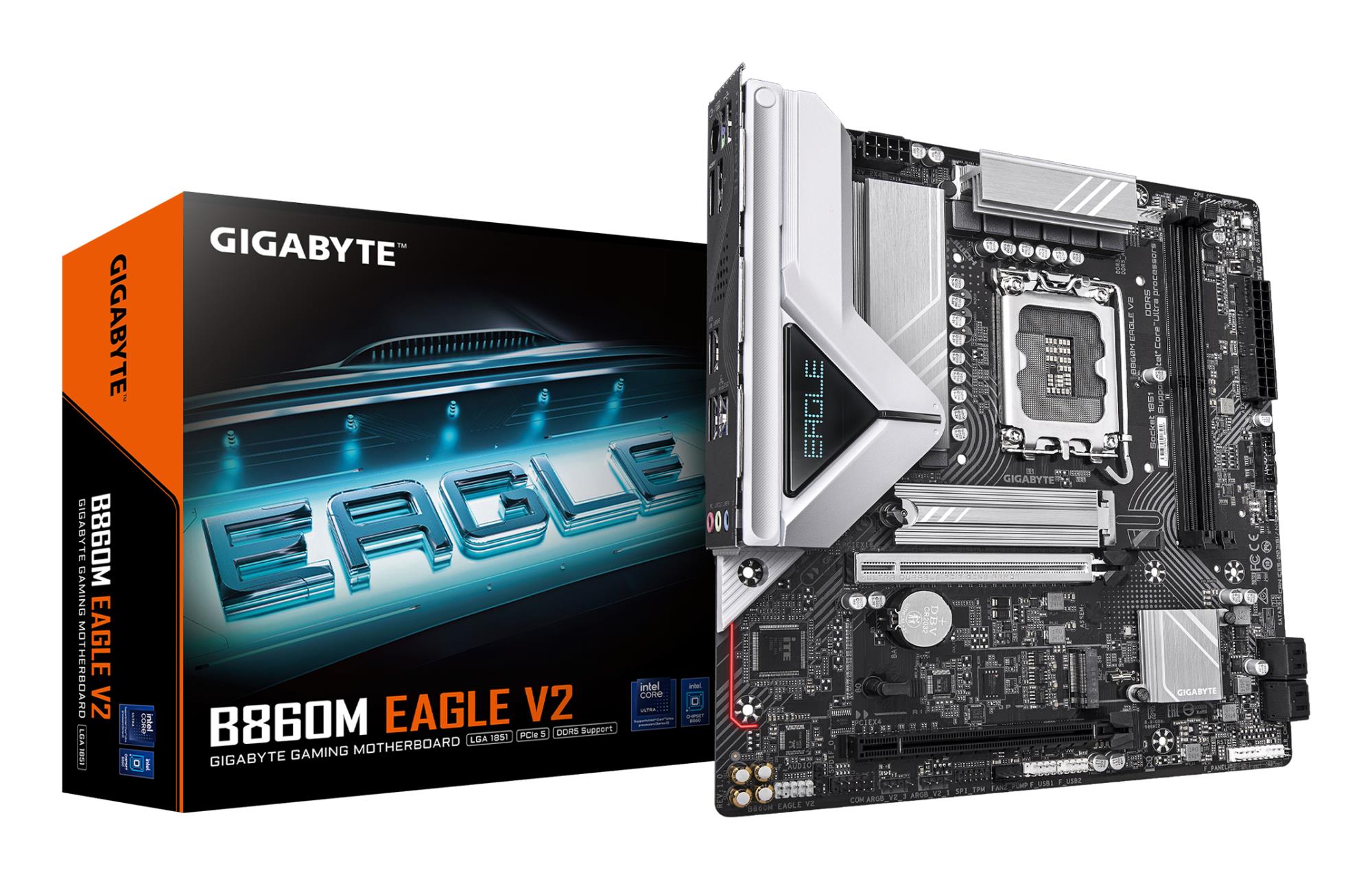 Emaplaat|GIGABYTE|Intel B860 Express|LGA1851|Micro-ATX|Memory DDR5|Memo&...