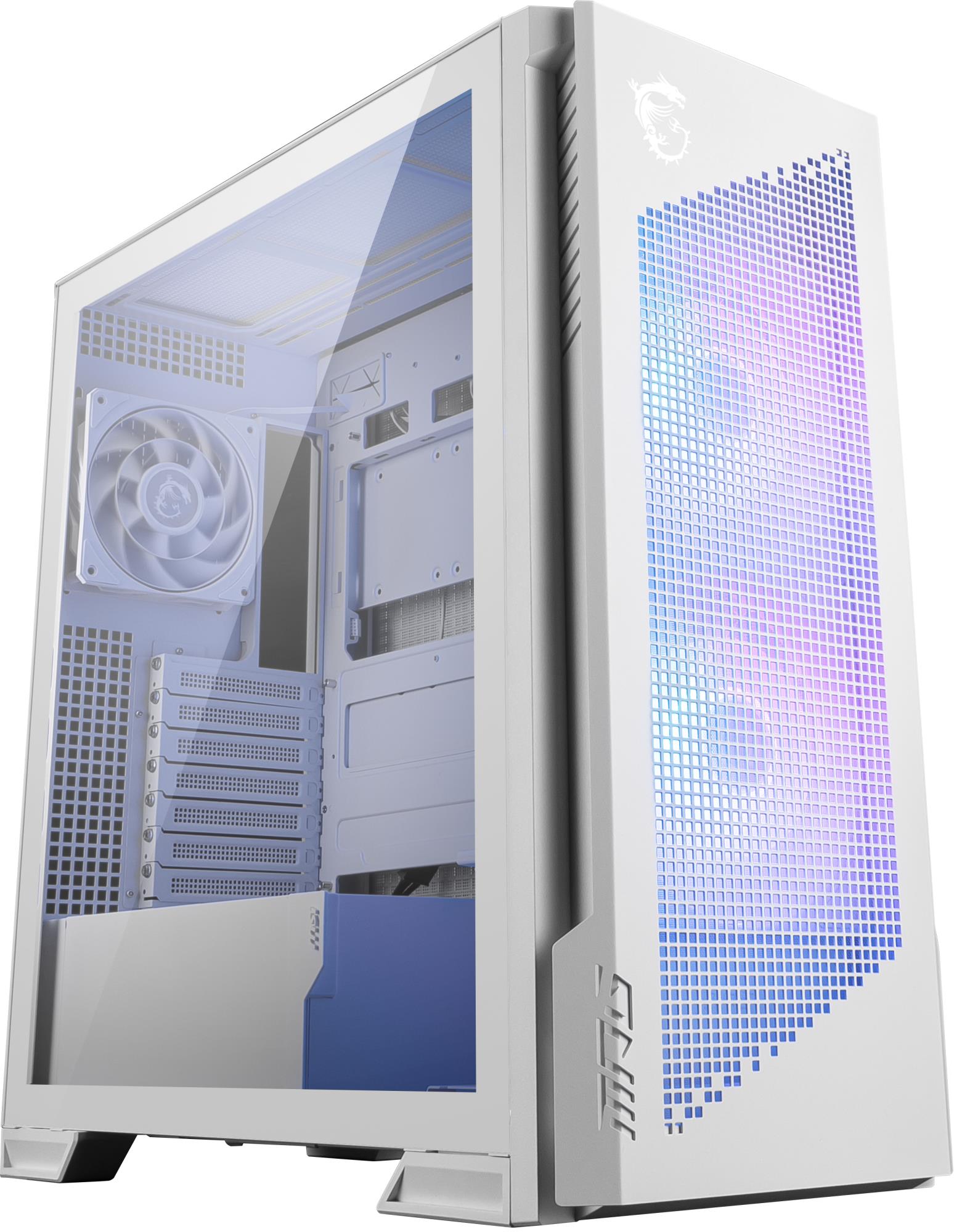 Case|MSI|ATX/micro ATX/Mini-ITX/EATX|White|Midi Tower|PC|VELOX300RAIRFLO...