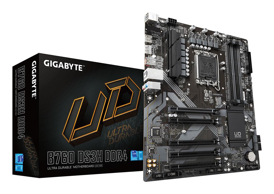 Emaplaat|GIGABYTE|Intel B760 Express|LGA1700|ATX|Memory DDR4|Memory slo&...