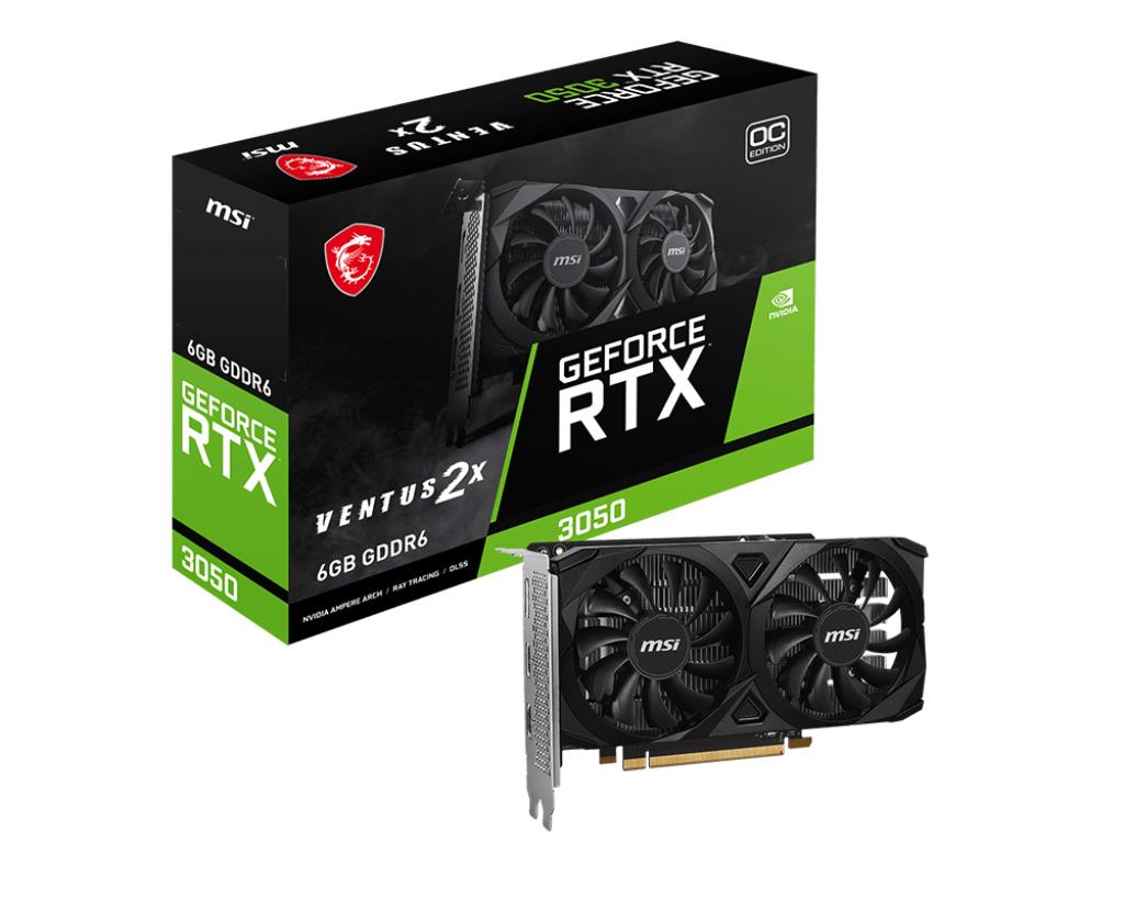 Videokaart|MSI|NVIDIA GeForce RTX 3050|6 GB|GDDR6|96 bit|PCIE 4.0 16x...
