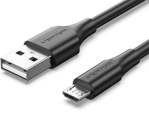 CABLE USB2.0 TO MICRO-B/0.25M BLACK CTIBC VENTION