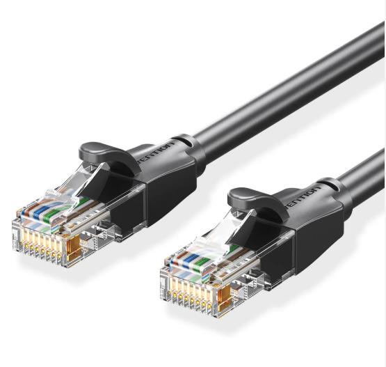 PATCH CABLE CAT.6 UTP/1.5M BLACK IBEBG VENTION
