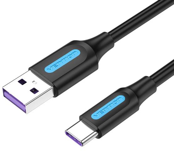 KAABEL USB-C TO USB2.0/1M PVC BLACK CORBF VENTION