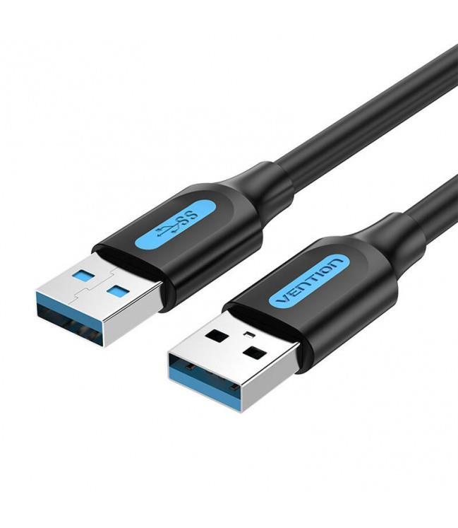KAABEL USB3.0 MALE TO MALE/2M BLACK CONBH VENTION