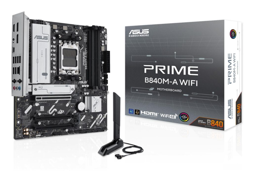 Emaplaat|ASUS|AMD B840|SAM5|Micro-ATX|Memory DDR5|Memory slots 4|2xPCI-&...
