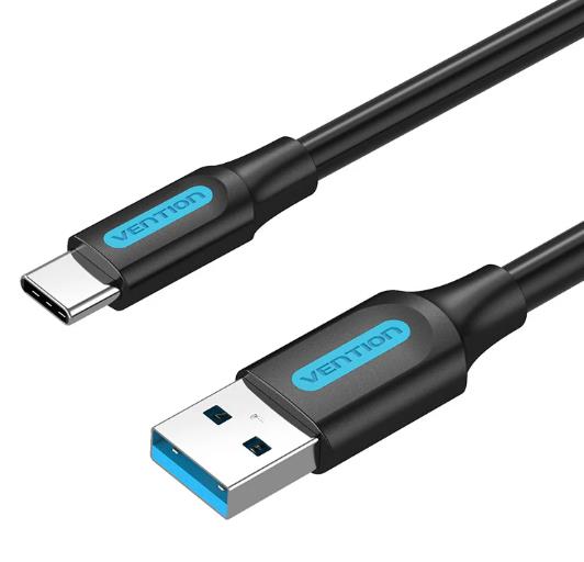 KAABEL USB3.0 TO USB-C MALE/2M BLACK COZBH VENTION